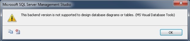 Game version is not supported. Version not supported. This backend Version is not supported to Design database diagrams or Tables. (MS Visual database Tools). This backend Version is not supported to Design database diagrams or Tables как исправить. Not support ВК.